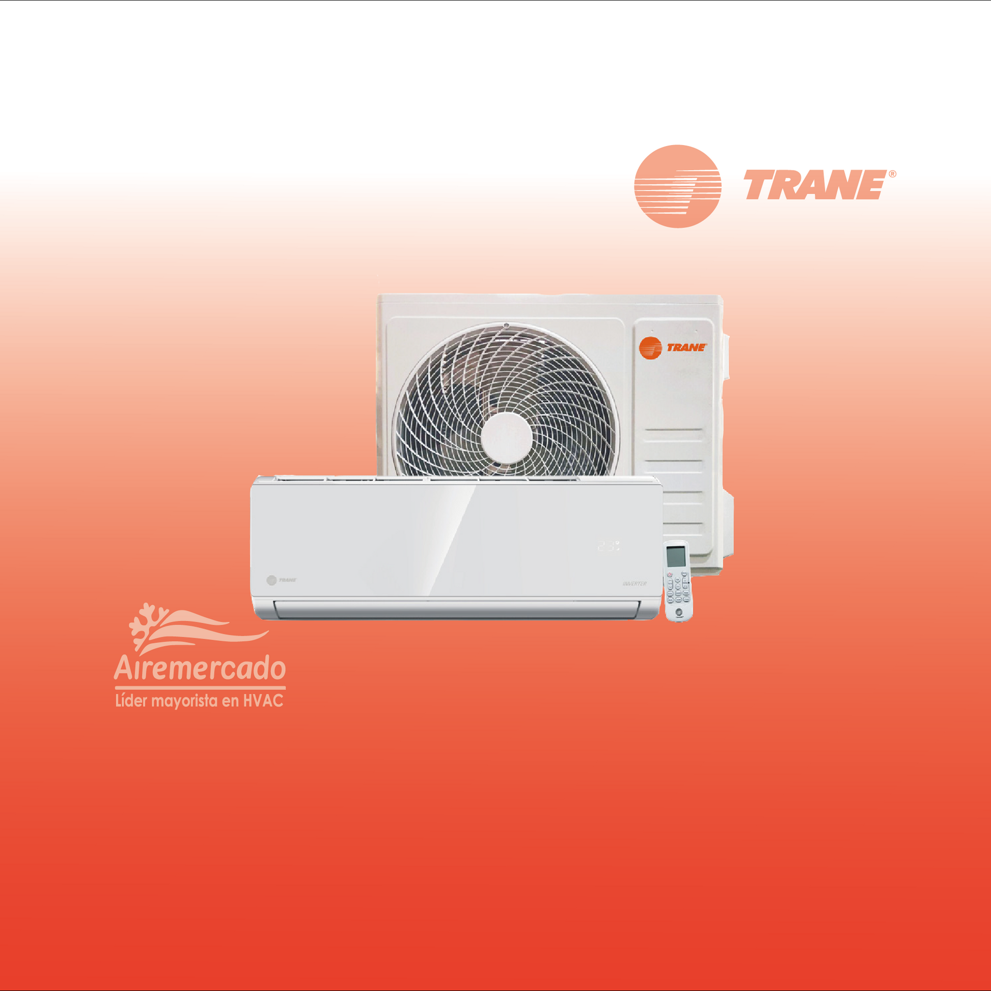 MINISPLIT TRANE 3TR Frio y Calor (220V) - Modelo 4MXW2336BF000AA byTRane for Minisplits applications